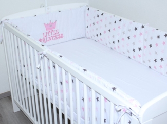 Primawela Bettnestchen Nestchen Applikation 360 cm Bettumrandung Baby Bett Kinder Kopfschutz