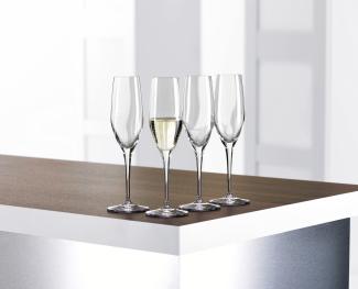 Spiegelau Authentis Sektkelch, 4er Set, Proseccokelch, Champagnerkelch, Sektglas, Proseccoglas, Champagnerglas, Kristallglas, 190 ml, 4400187