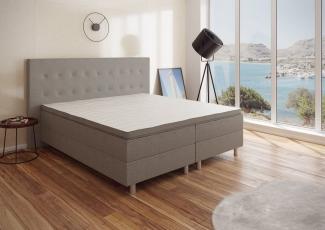 Best for You Boxspringbett NEO Bonellfederkern inkl. 5 cm Topper (90x200 100x200 120x200 140x200 160x200 180x200 200x200 cm), Handwerksqualität, TOP- Preis-Leistungs-Verhältnis