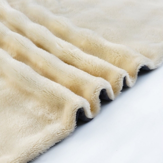 Leonado Vicenti Bettwäsche Winter Teddy Plüsch Bubble, Microfaser, 2 teilig, Flauschig warmes Cashmere Touch, Einfarbig, Wellen Design