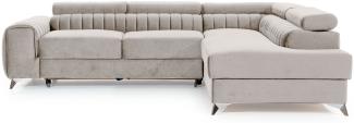 Laurence, Ecksofa, Eckcouch, Beige