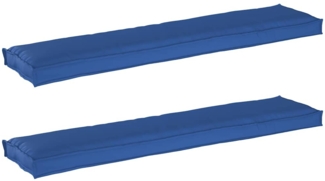 vidaXL Palettenkissenset 2 pcs Königsblau 180 x 40 x 8 cm Oxford-Stoff 42001725