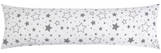 Heubergshop Seitenschläferkissenbezug, (1 Stück), 40x145 cm Sterne Schwarz 100% Baumwolle Kissenbezug Kissenhülle (376-9)