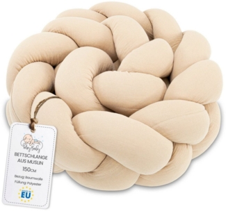 Totsy Baby Dekokissen Totsy Baby Kuschelkissen Musselin Kinder Kissen Deko 150 cm Musselin