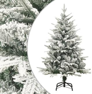 vidaXL Künstlicher Weihnachtsbaum Beschneit Grün 120 cm PVC PE 328492