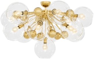Casa Padrino Luxus Deckenleuchte Gold Ø 90 x H. 57 cm - Luxus Kollektion