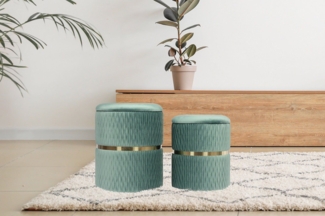 Hocker Zora 425 2er-Set Pistachio-Grün
