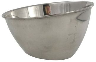 Neuetischkultur Servierschale Schale rund schräg, Edelstahl, (Stück, 1-tlg), Servierschale Edelstahl