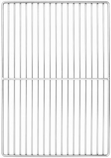 vidaXL Grillrost Silber 47 x 32,5 cm Edelstahl 42008313