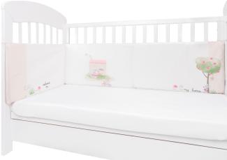 Kikkaboo Nestchen my Home Babybett 140x70 cm Bettumrandung 210 cm Baumwolle beige