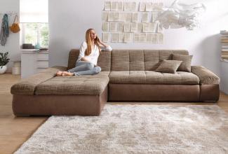 DOMO collection Ecksofa Moric B/T/H 300/172/80 cm, auch in Cord, L-Form, XXL-Format, wahlweise auch mit Bettfunktion und Armverstellung