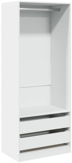 vidaXL Kleiderschrank Weiß 80x50x200 cm Holzwerkstoff 3307747