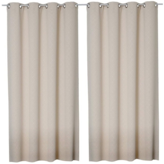 Haus und Deko Verdunkelungsvorhang 2er Set Vorhang Verdunkelung mit Ösen Gardine blickdicht Thermo Effekt (2 St), Ösen, blickdicht, Polyester