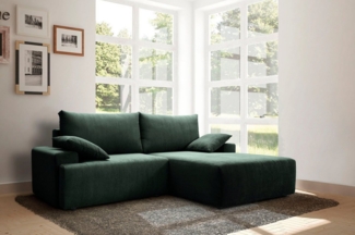 exxpo - sofa fashion Ecksofa Orinoko, aktuelles Design und hoher Sitzkomfort, L-Form, inkl. Bettfunktion und Bettkasten, schöne Farben im angesagten Cord