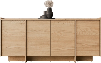 Mirjan 24 'Jundia K4D' Kommode, HDF-Platte Eiche Cremona, 200 x 90 x 38 cm