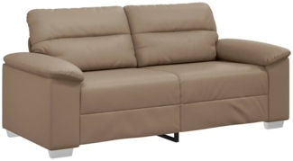 vidaXL 2-Sitzer-Sofa Cappuccino-Braun 140 cm Kunstleder 4105342