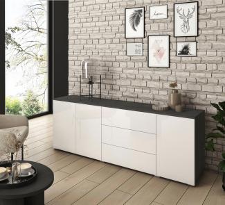 INOSIGN Sideboard PARIS (1 St), Moderne 190cm breite grifflose Kommode, vielseitig einsetzbar