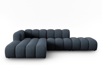 Micadoni Modulares Ecksofa offen Lupine 5-Sitzer Links Chenille Königsblau