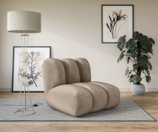 LeGer Home by Lena Gercke Sessel Priya Loungesessel, moderne Steppung, auch in Bouclé, perfektes Einzelstück, gemütlich und modern, B/T/H: 102,5/106,5/83 cm