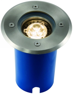 Heitronic Nr. 36850-HE Bodeneinbaustrahler Potsdam Rund edelstahl GU10 IP67