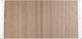 Teppich sandbeige 80 x 150 cm Kurzflor MALHIA