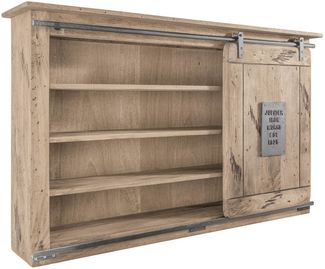 Wandregal Mango 130x25x80 whitewash lackiert RAILWAY #358