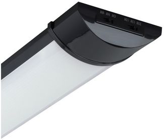 Licht-Erlebnisse Deckenleuchte INA, LED, Neutralweiß, LED dimmbar Schwarz Weiß länglich 5280 lm