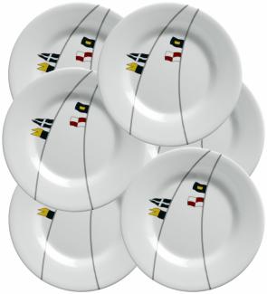 Dessertteller, 20cm, rund - Regata, - 6er Set