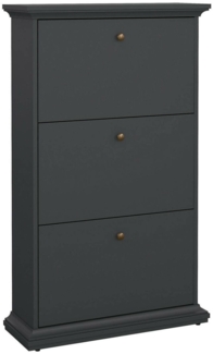 Dmora Schuhschrank Gaudenzia, Schuhregal, Mehrzweck-Eingangsgarderobe, Möbel für Schuhe, 78x27 h128 cm, Grau