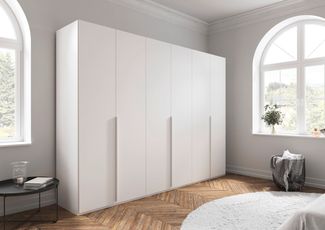 LeGer Home by Lena Gercke Kleiderschrank Schrank Garderobe Ankleide Schlafzimmer Flur SERINA Eyecatcher (in 3 verschiedenen Ausstattungen BASIC/CLASSIC/PREMIUM) in 6 Breiten (101 - 401 cm) mit Front Glas oder Dekor MADE IN GERMANY