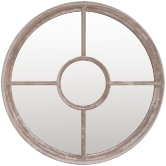 vidaXL Gartenspiegel Sand 60x4 cm Eisen Rund 318359