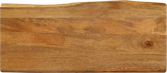 vidaXL Tischplatte mit Baumkante 100x40x2,5 cm Massivholz Mango 370756