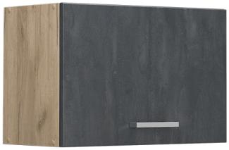 Vicco Hängeschrank R-Line Schwarz Beton Eiche 60 cm flach