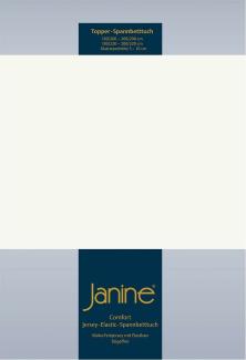 Janine Topper Comfort Jersey Spannbetttuch|180x200 cm - 200x220 cm| ecruJanine Topper Comfort Jersey Spannbetttuch