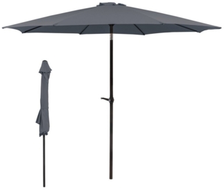 Thanaddo Sonnenschirm Gartenschirm Terrassenschirm Balkonschirm Marketschirm, Strandschirm mit Kurbel, UV Schutz, Windfest
