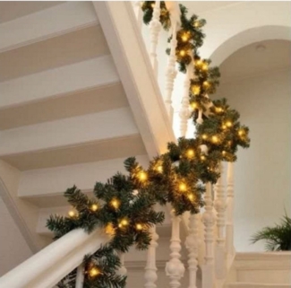 Tannengirlande 5m, 80 warmweisse LED,