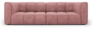 Micadoni Modulares Sofa Serena 3-Sitzer Strukturierter Stoff Rosa