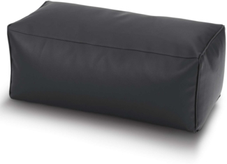 Green Bean® Sitzhocker aus Kunstleder - Pouf mit EPS Perlen Füllung - 70 x 33 x 28 cm - perfekte Ergänzung zum Sitzsack - Dunkelblau