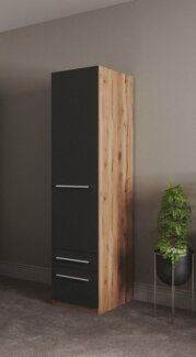 priess Kleiderschrank Schrank Garderobe Wäscheschrank Barcelona in 5 Breiten viel Stauraum, geräumige Schubkästen, mit Spiegel, MADE IN GERMANY