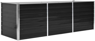 vidaXL Garten-Hochbeet Anthrazit 240 x 80 x 77 cm Verzinkter Stahl 45726