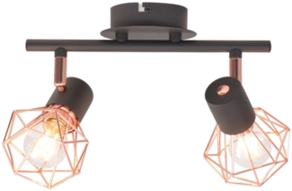 vidaXL Deckenstrahler mit 2 LED-Glühlampen 8 W 244394