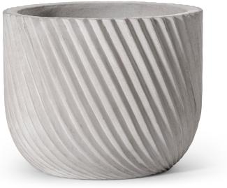 Blumentopf Pflanzenkübel Übertopf Modell "Linea IV" 24cm aus Beton Indoor/Outdoor