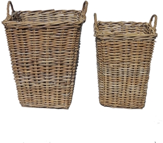Rattan Korb Matera 2 er Set Klein