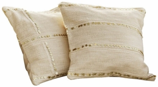 Mirabeau Kissenhülle Kissenhülle 2er Set Rousseline creme
