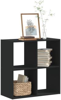 vidaXL Bücherregal Schwarz 68,5x32x68,5 cm Holzwerkstoff 852826