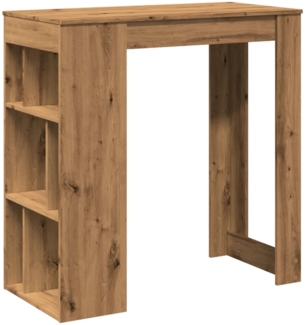 vidaXL Bartisch mit Regal Artisan-Eiche 102x50x103,5 cm Holzwerkstoff 854363
