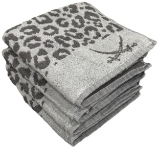 Sansibar Sylt Handtuch Set 4-teiliges Handtuch Set LEO, hochwertige Handtücher edles Design, Baumwolle (Spar-Set, 4-St), 100% Baumwolle, langlebig, saugstark, leicht gezwirnt