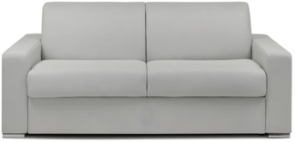 Vente-unique - Schlafsofa 3-Sitzer - Liegefläche: 140 cm - Matratzenhöhe: 22 cm - Stoff - Grau - CALITO