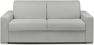 Vente-unique - Schlafsofa 3-Sitzer - Liegefläche: 140 cm - Matratzenhöhe: 22 cm - Stoff - Grau - CALITO