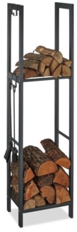 Kaminholzregal mit 2 Ablagen 10026017_945